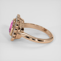 2.08 Ct. Pink Sapphire Ring, 18K Rose Gold 4