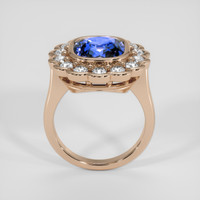 5.01 Ct. Blue Sapphire Ring, 18K Rose Gold 3