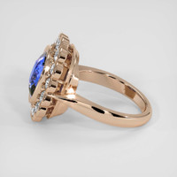 5.01 Ct. Blue Sapphire Ring, 18K Rose Gold 4