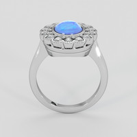 2.91 Ct. Blue Sapphire Ring, Silver 3