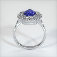 3.30 Ct. Blue Sapphire Ring, 10K White Gold 3