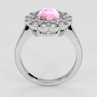3.04 Ct. Pink Sapphire Ring, 14K White Gold 3