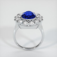 4.23 Ct. Blue Sapphire Ring, 18K White Gold 3