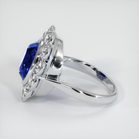 4.23 Ct. Blue Sapphire Ring, 18K White Gold 4