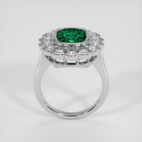 3.11 Ct. Emerald Ring, 18K White Gold 3