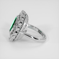 3.32 Ct. Emerald Ring, 18K White Gold 4