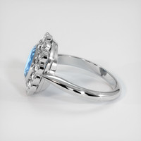 1.54 Ct. Gemstone Ring, 18K White Gold 4