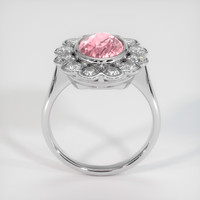2.77 Ct. Padparadscha Sapphire Ring, 18K White Gold 3
