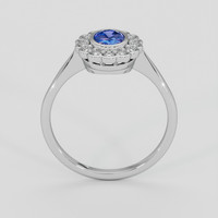 1.12 Ct. Bi Color Sapphire Ring, 18K White Gold 3