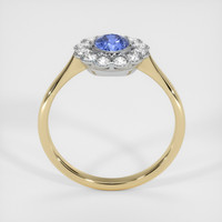 0.73 Ct. Blue Sapphire Ring, 14K White & Yellow 3