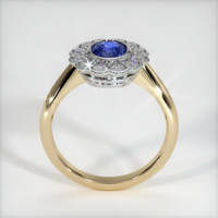 0.63 Ct. Blue Sapphire Ring, 14K White & Yellow 3