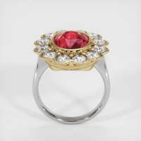 Ruby Ring 4.24 Ct. 14K White Yellow Preview