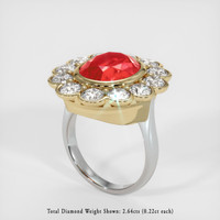 Ruby Ring 7.99 Ct. 14K White Yellow Preview