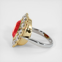 7.99 Ct. Ruby Ring, 14K White & Yellow 4