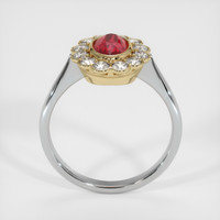 1.02 Ct. Ruby Ring, 14K White & Yellow 3