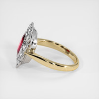 2.03 Ct. Ruby Ring, 14K White & Yellow 4