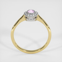 0.25 Ct. Pink Sapphire Ring, 14K White & Yellow 3