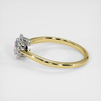 0.25 Ct. Pink Sapphire Ring, 14K White & Yellow 4