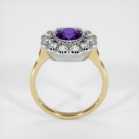 2.08 Ct. Color Change Sapphire Ring, 14K White & Yellow 3