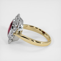 Halo Ruby Ring 2.50 Ct., 18K White Yellow Preview