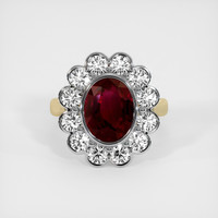 Ruby Ring 3.02 Ct. 18K White Yellow Preview