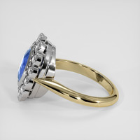 2.84 Ct. Blue Sapphire Ring, 18K White & Yellow 4