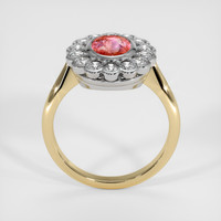 1.29 Ct. Padparadscha Sapphire Ring, 18K White & Yellow 3