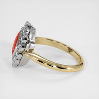 1.29 Ct. Padparadscha Sapphire Ring, 18K White & Yellow 4