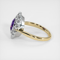2.08 Ct. Color Change Sapphire Ring, 18K White & Yellow 4