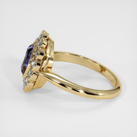 2.01 Ct. Blue Sapphire Ring, 10K Yellow Gold 4