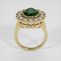 7.02 Ct. Bluish Green Sapphire Ring, 10K Yellow Gold 3