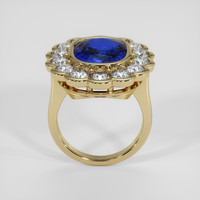 8.37 Ct. Blue Sapphire Ring, 14K Yellow Gold 3