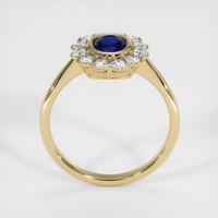 0.84 Ct. Blue Sapphire Ring, 14K Yellow Gold 3