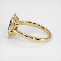 0.84 Ct. Blue Sapphire Ring, 14K Yellow Gold 4