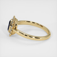 0.76 Ct. Blue Sapphire Ring, 14K Yellow Gold 4
