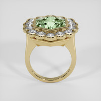 10.31 Ct. Green Prasiolite Ring, 14K Yellow Gold 3