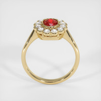 1.08 Ct. Ruby Ring, 14K Yellow Gold 3