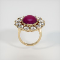 24.98 Ct. Ruby Ring, 14K Yellow Gold 3