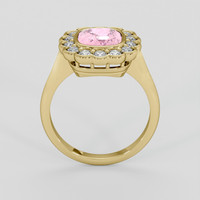 2.55 Ct. Pink Sapphire Ring, 14K Yellow Gold 3
