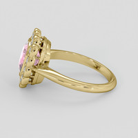2.55 Ct. Pink Sapphire Ring, 14K Yellow Gold 4