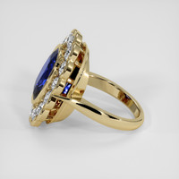 8.37 Ct. Blue Sapphire Ring, 18K Yellow Gold 4