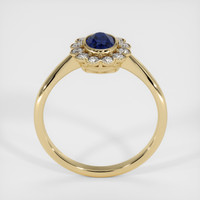 0.76 Ct. Blue Sapphire Ring, 18K Yellow Gold 3