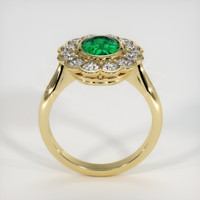 1.24 Ct. Emerald Ring, 18K Yellow Gold 3