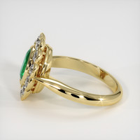 1.24 Ct. Emerald Ring, 18K Yellow Gold 4