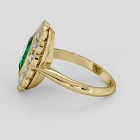 1.64 Ct. Emerald Ring, 18K Yellow Gold 4