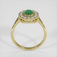 0.84 Ct. Emerald Ring, 18K Yellow Gold 3