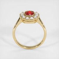 1.08 Ct. Ruby Ring, 18K Yellow Gold 3