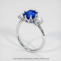 3.12 Ct. Sapphire Ring, Platinum 950 2