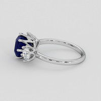 3.22 Ct. Blue Sapphire Ring, Platinum 950 4