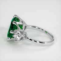 4.54 Ct. Emerald Ring, Platinum 950 4